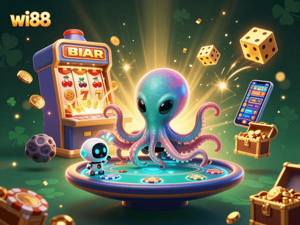 Experience the excitement of wi88 with alien-themed casino games featuring dynamic poker and jackpot elements.