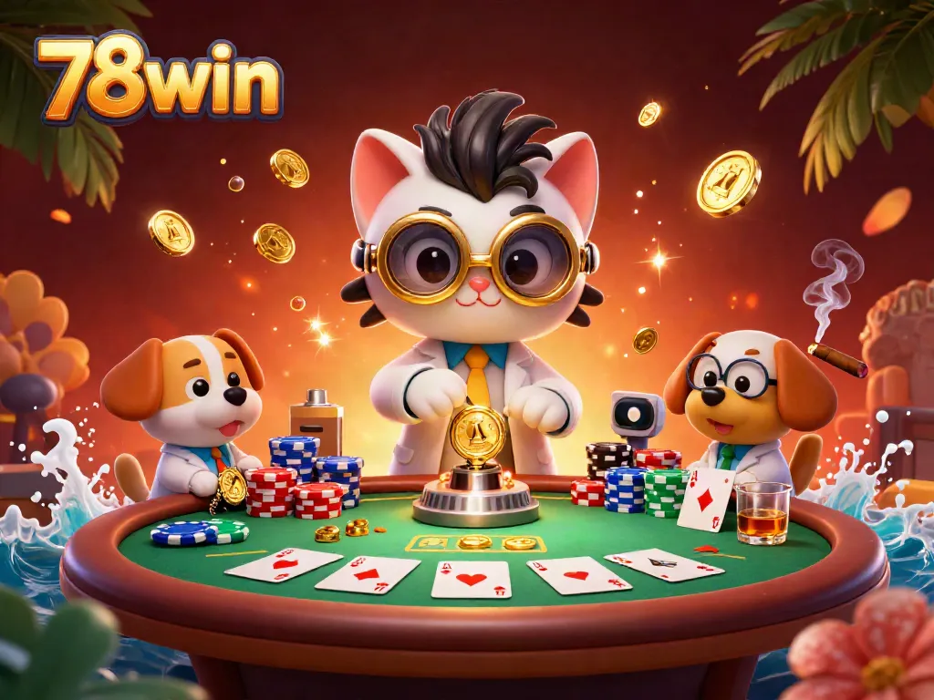 Experience thrilling moments at 78win's vibrant casino scene capturing excitement and anticipation.