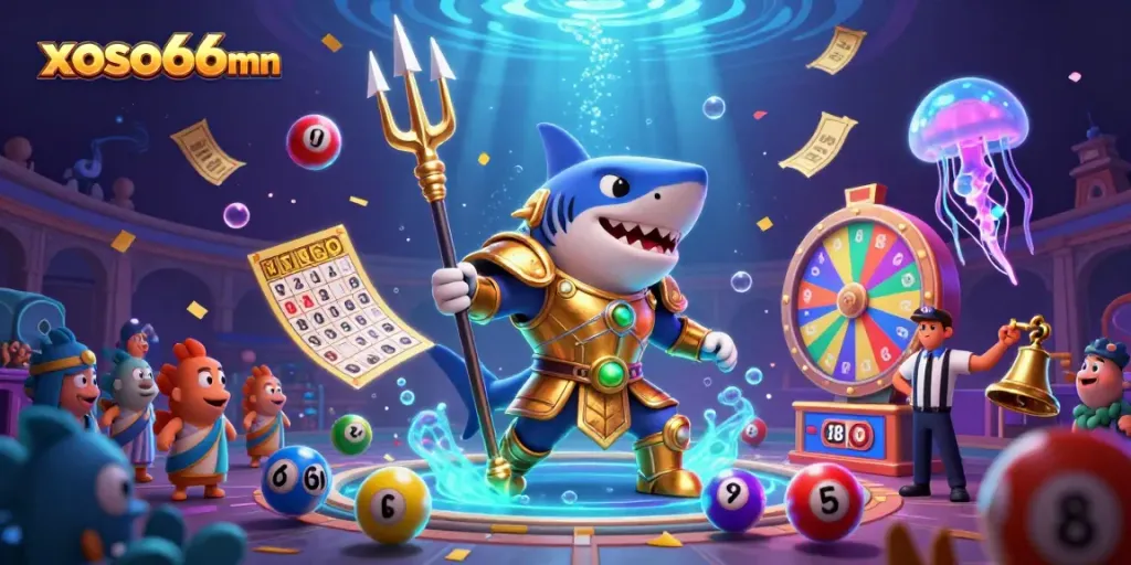 Engage with thrilling lottery action in xoso66mn, featuring a vibrant underwater colosseum scene.