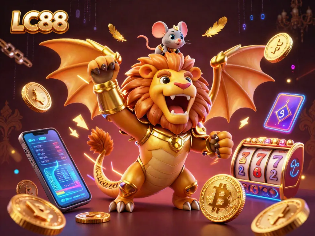 Experience the thrill of LC88 with exciting gameplay featuring golden armor and crypto elements.