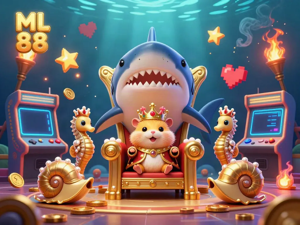 Experience the dynamic gaming adventure at ML 88 with vibrant 3D casino elements and captivating characters.