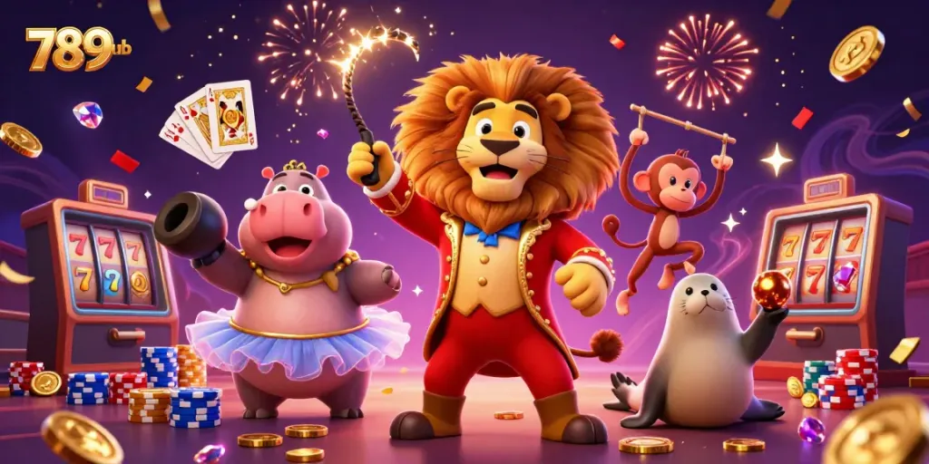Engage in thrilling gameplay with 789Club's vibrant casino atmosphere featuring unique characters.