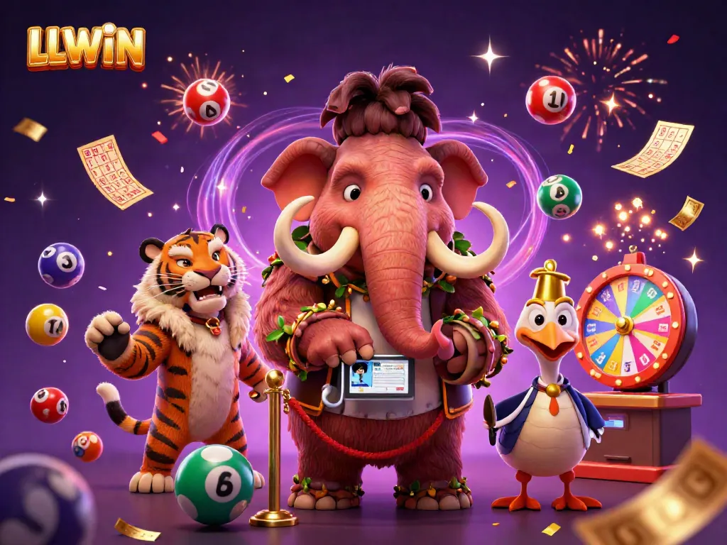 Experience thrill at LLWIN with a vibrant casino scene featuring exciting lottery elements.
