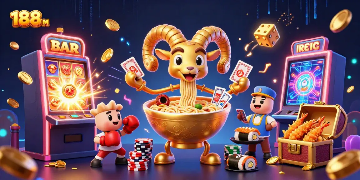 Experience thrilling games at 188 M with vibrant characters and dynamic casino elements.