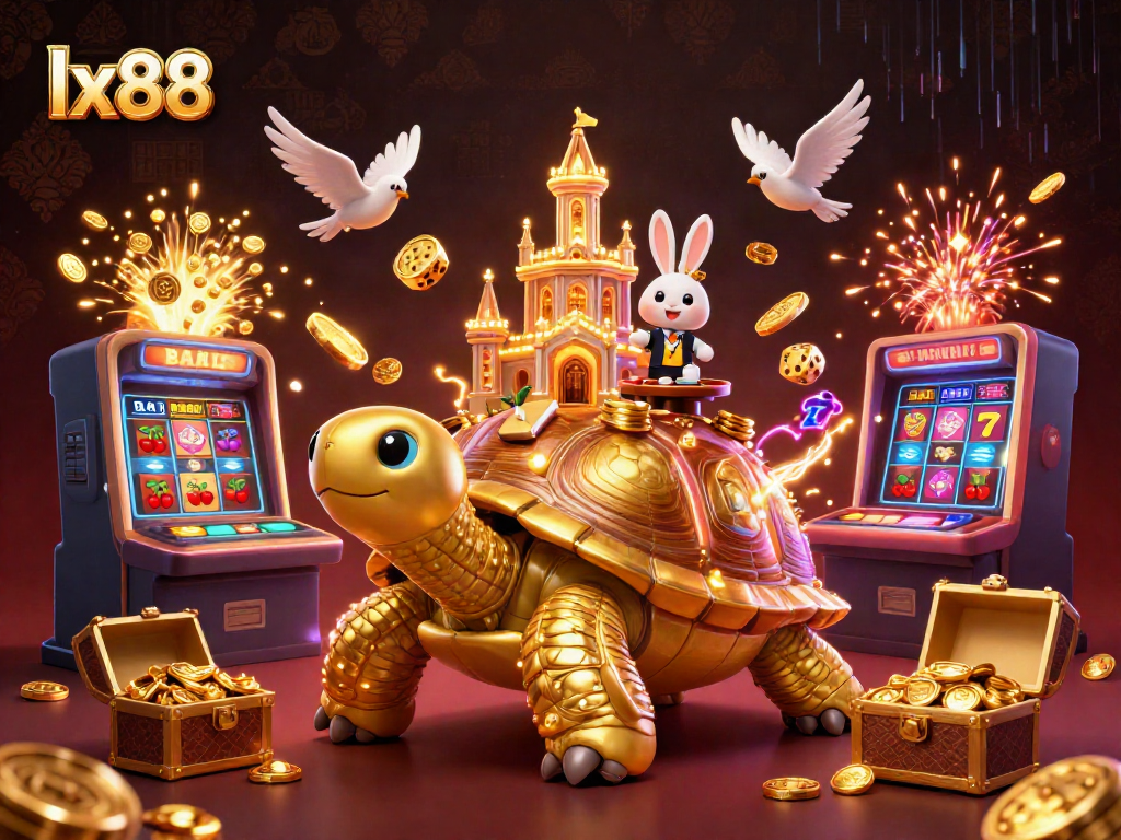 Experience thrilling moments at lx88 with vibrant casino action, golden tortoise, and energetic dealer highlights