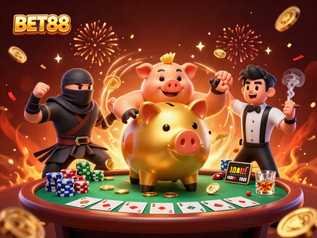 BET88 mang đến trận đấu thú vị giữa các nhân vật hoạt hình trong thế giới casino sôi động