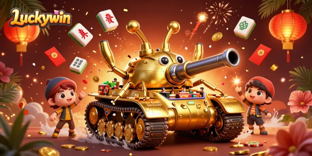 Experience winning excitement with Luckywin's vibrant casino mini-world, filled with surprises and festive elements.
