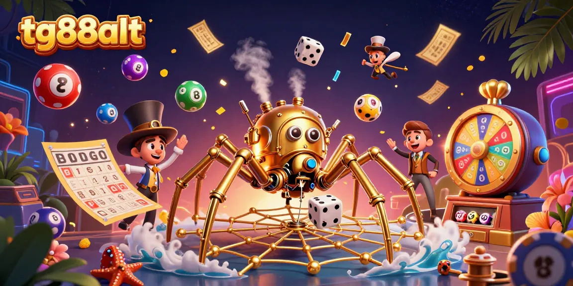 Experience excitement with tg88alt in a vibrant casino-themed illustration of games and dynamic visuals.