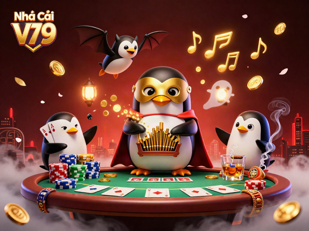 Experience the thrill of Nhà cái V79 with vibrant gaming elements and captivating characters.