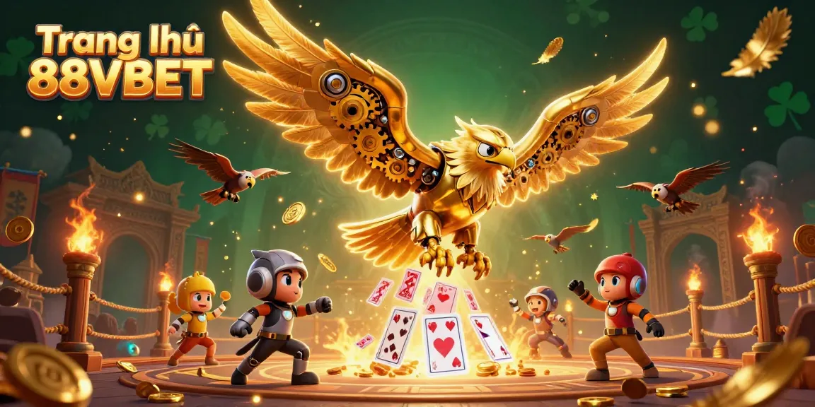 Experience high-stakes betting at Trang chủ 88VBET with an epic 3D casino illustration.