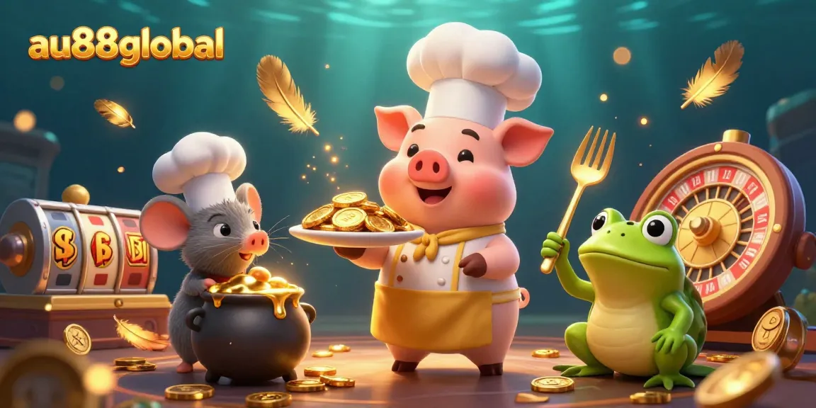 Experience thrilling gameplay with au88global’s vibrant casino scene, featuring animated characters and dynamic gaming elements.